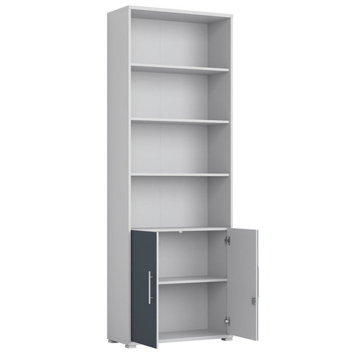 Фото стеллажа OFFICE LUX REG2D/220 BRW - наполнение