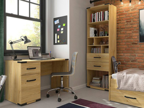 Фото стеллажа LARA REG2S BRW в интерьере