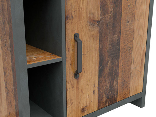 Фото стеллажа WESTON REG1D1S BRW сосна old style / матера – ручка