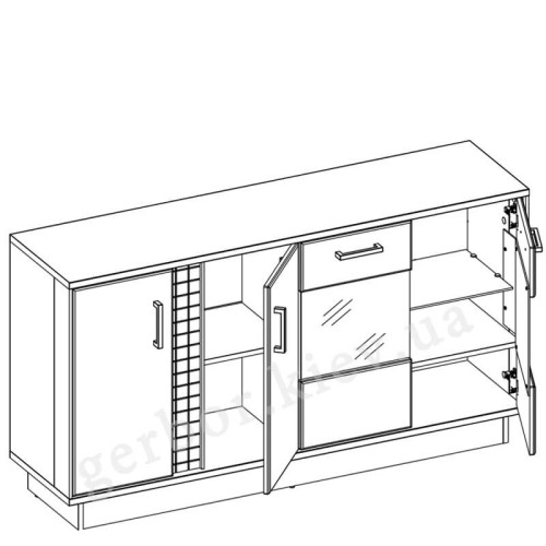 Фото буфета DORIAN DN4 BOGFRAN – схема наполнения