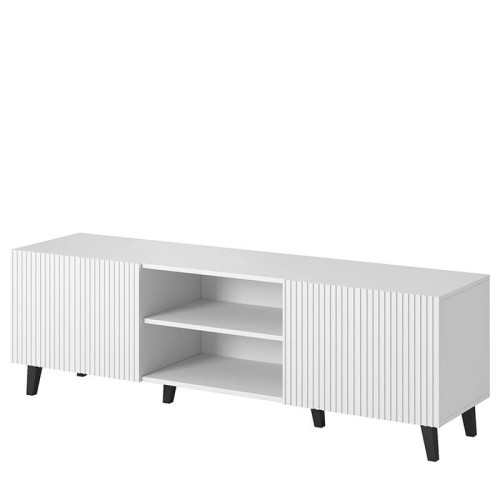 Фото тумбы ТВ 150 PAFOS CAMA MEBLE белый – ниши по центру