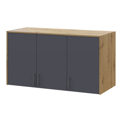 РОНДІ Шафа з дзеркалом та високою антресоллю 3 ДСП ДОРОС (DOROS) 121х52х260