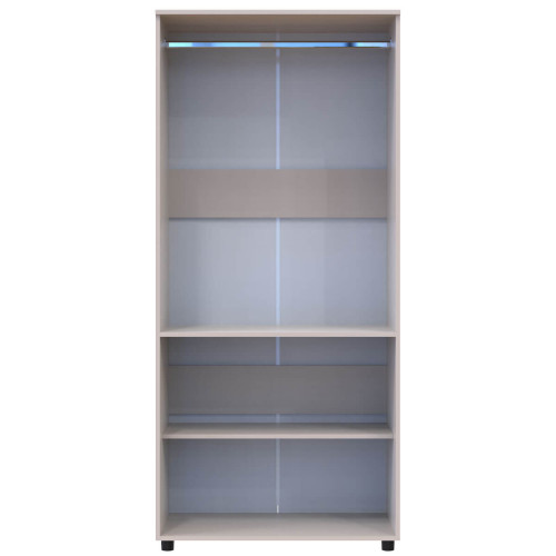 Фото шафи ТОРН 2 ДСП штанга ДОРОС (DOROS) кашемір – вигляд спереду наповнення