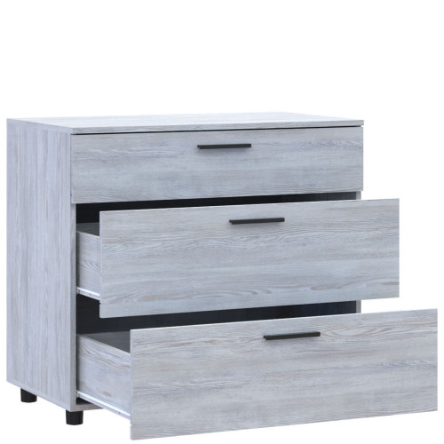 Фото комода ТОРН 3Ш ДОРОС (DOROS) сосна натті – вигляд збоку наповнення