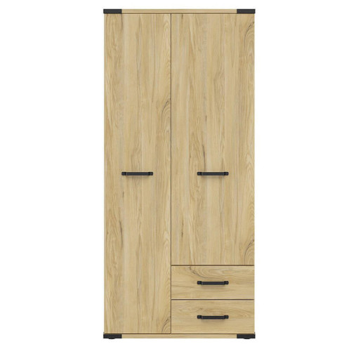 Фото шкафа LARA SZF2D2S BRW – вид спереди