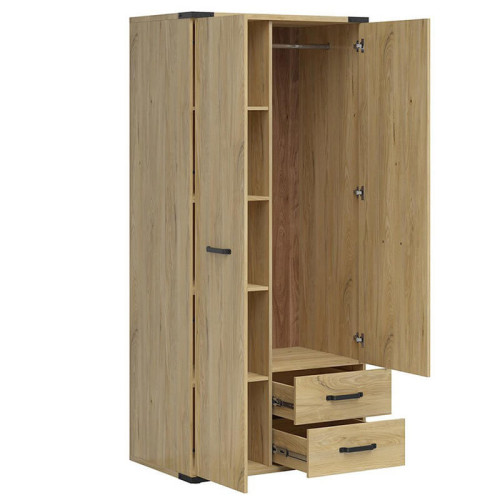 Фото шкафа LARA SZF2D2S BRW – наполнение