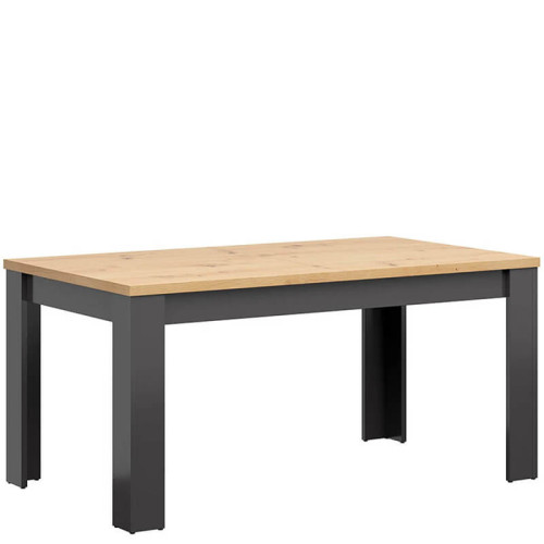 Фото обеденного стола HESEN STO/7/16 BRW графит / дуб артизан – вид сбоку