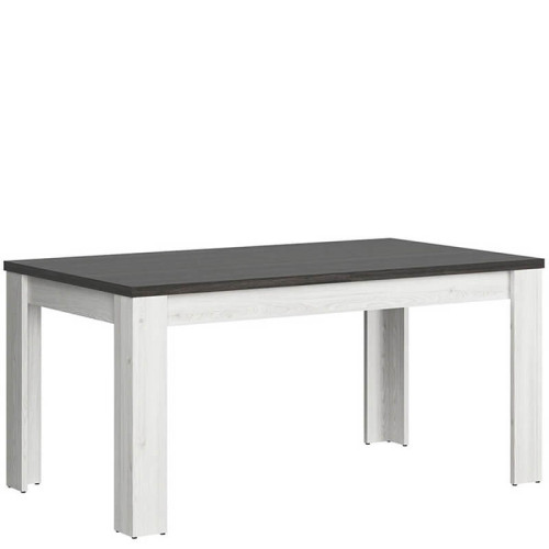 Фото обеденного стола HESEN STO/7/16 BRW лиственница sibiu светлая / сосна larico – вид сбоку