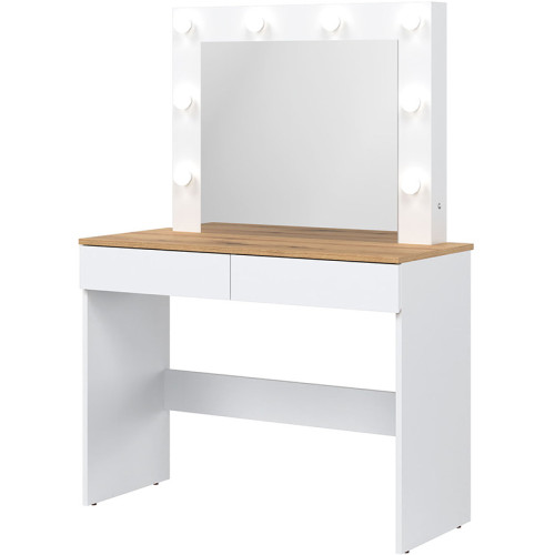 Фото туалетного столу REMI RM16 LIVEO BOGFRAN білий / дуб евок