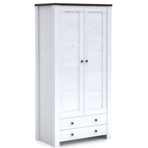 Фото платяного шкафа 2D2S АНТВЕРПЕН II БРВ - вид сбоку