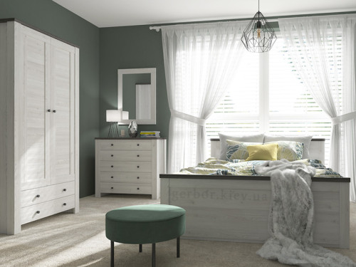 Фото платяного шкафа 2D2S АНТВЕРПЕН II БРВ в интерьере спальни