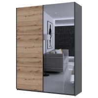 G-КАЙЗЕР Шафа-купе 1 ДСП / 1 Дзеркало ДОРОС (DOROS) 180х60х240