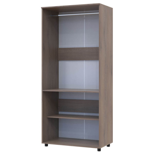 Фото шафи ТОРН 2 ДСП штанга ДОРОС (DOROS) кремона канноло – вигляд збоку наповнення