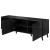 Фото тумби ТВ ABETO 150 CAMA MEBLE чорний / чорний глянець – ніші зліва, наповнення