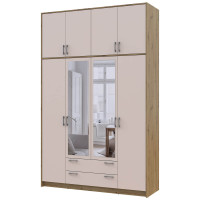 РОНДІ Шафа з дзеркалом та високою антресоллю 4 ДСП ДОРОС (DOROS) 160х52х260 РОНДІ Шафа з дзеркалом та високою антресоллю 4 ДСП ДОРОС (DOROS) 160х52х260