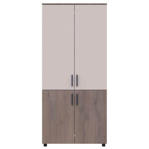 Фото шафи ТОРН 2 ДСП штанга ДОРОС (DOROS) кремона канноло / кашемір – вигляд спереду