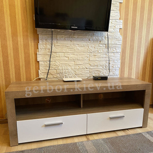 Фото тумбы ТВ BALDER RTV2S BRW от покупателя – вид спереди