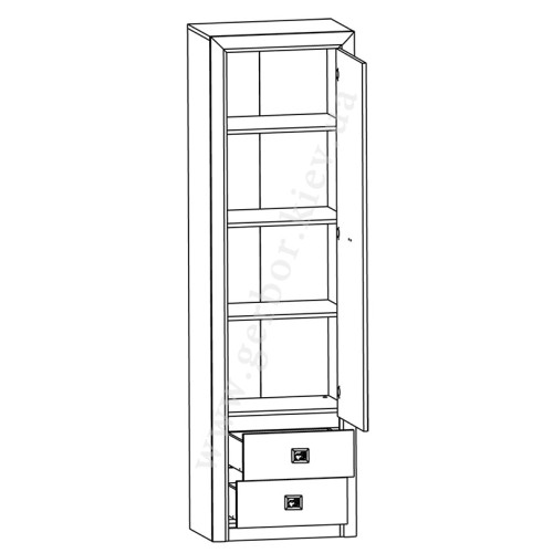 Фото пеналу КОЕН REG1D2S Гербор - схема наповнення