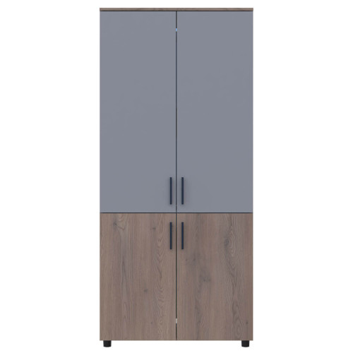 Фото шафи ТОРН 2 ДСП штанга ДОРОС (DOROS) кремона канноло / сірий – вигляд спереду