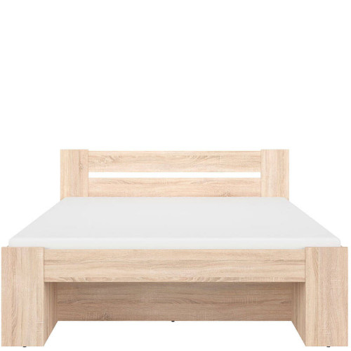 Фото кровати с матрасом NEPO PLUS LOZ3S/160 BRW дуб сонома – вид спереди