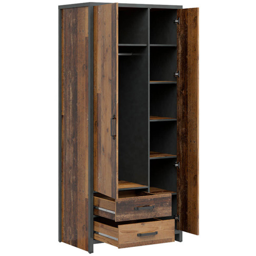 Фото детской WESTON BRW сосна old style / матера – наполнение шкафа