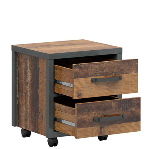 Фото детской WESTON BRW сосна old style / матера – наполнение мобильной тумбочки