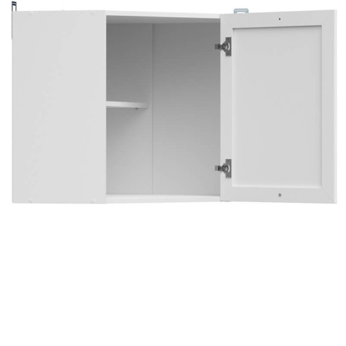 Фото навісної кутової шафи JUNONA LINE GNWU/57LP BRW білий з відкриванням вправо – наповнення