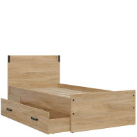 LARA Ліжко з шухлядою LOZ/90_SZU BRW LARA Ліжко з шухлядою LOZ/90_SZU BRW