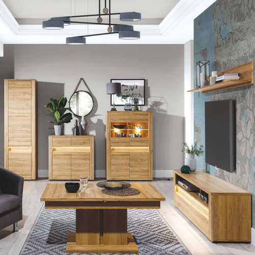 Фото тумбы ТВ SANDY S1 BOGFRAN в интерьере гостиной