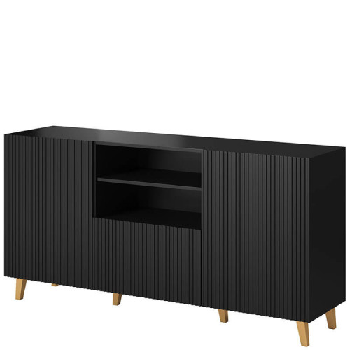 Фото комода PAFOS 150 CAMA MEBLE черный – вид сбоку