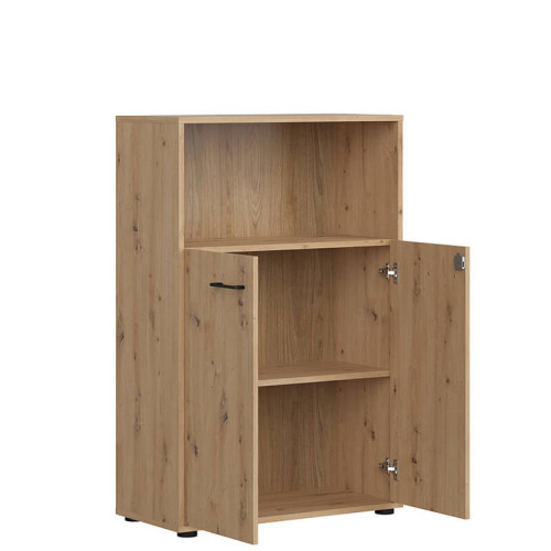 Фото тумбы с замком SPACE OFFICE REG2D/120/Z BRW – наполнение