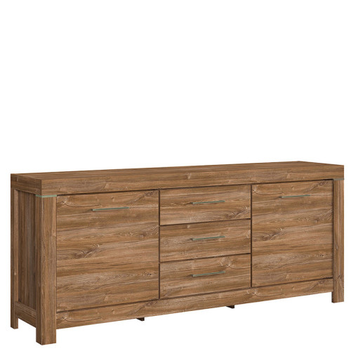 Фото комода GENT KOM2D3S/9/20 BRW дуб стирлинг - вид сбоку