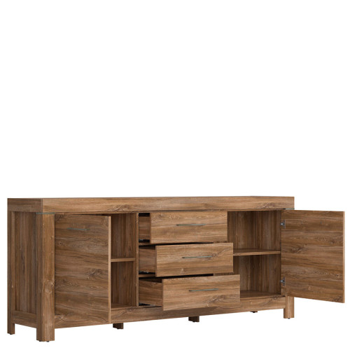 Фото наполнения комода GENT KOM2D3S/9/20 BRW дуб стирлинг