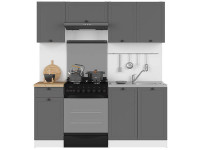 JUNONA LINE 180 ZBL Кухня BRW графіт JUNONA LINE 180 ZBL Кухня BRW графіт