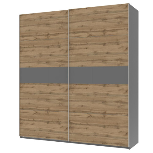 Фото шафи-купе 2 ДСП / 5 частин G-КАЙЗЕР ДОРОС (DOROS) 220х60х240 графіт / тахо+графіт