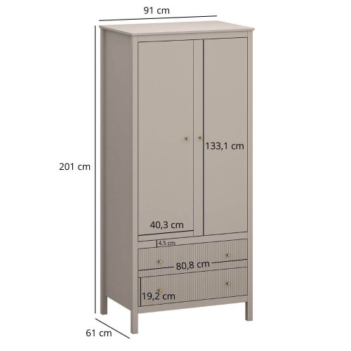 Фото шафи KLEO 2D2S MEBELBOS – розміри