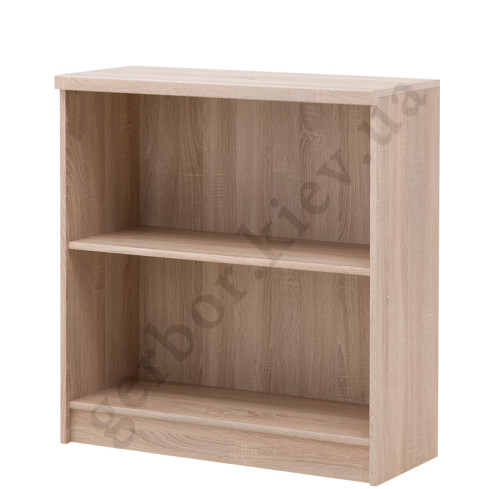 На фото вид сбоку стеллажа REG OTW_80 TOP-MIX VMV Holding дуб сонома