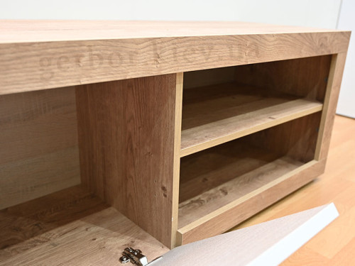 Фото вітальні ВЕРОНИКА БРВ дуб готланд / грейж тессі –  полиця тумби ТВ