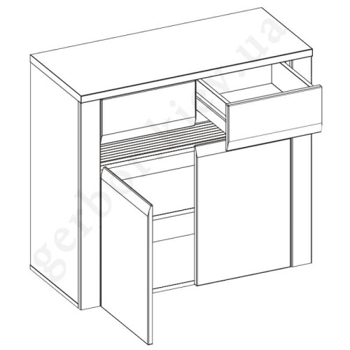 Фото тумбы SANDY S2 BOGFRAN – схема наполнения