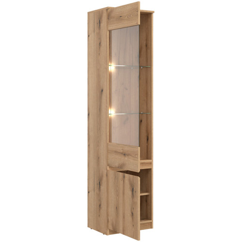 Фото вітальні REMI LIVEO BOGFRAN дуб евок – наповнення вітрини