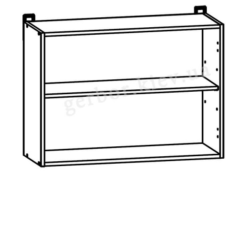 Фото навісної вітрини JUNONA LINE G2W/80/57 BRW білий – схема наповнення