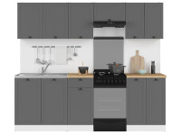 JUNONA LINE 230 ZBL Кухня BRW графіт JUNONA LINE 230 ZBL Кухня BRW графіт
