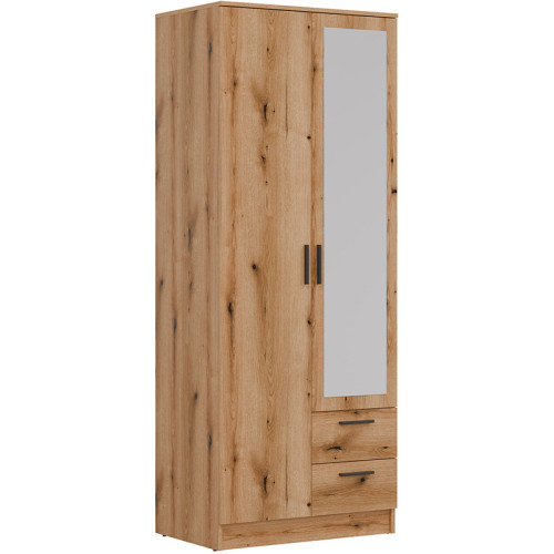 Фото шафи із дзеркалом MONTANA MT02 LIVEO BOGFRAN (дуб евок)