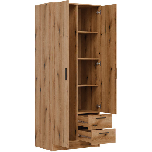 Фото шафи із дзеркалом MONTANA MT02 LIVEO BOGFRAN (дуб евок) – наповнення