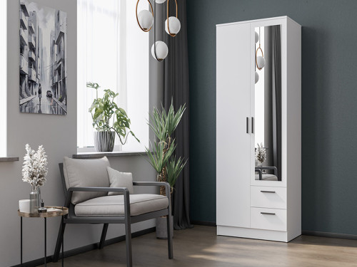 Фото шафи із дзеркалом MONTANA MT02 LIVEO BOGFRAN в інтер'єрі