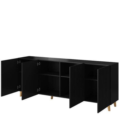 Фото комода PAFOS 200 CAMA MEBLE черный – наполнение