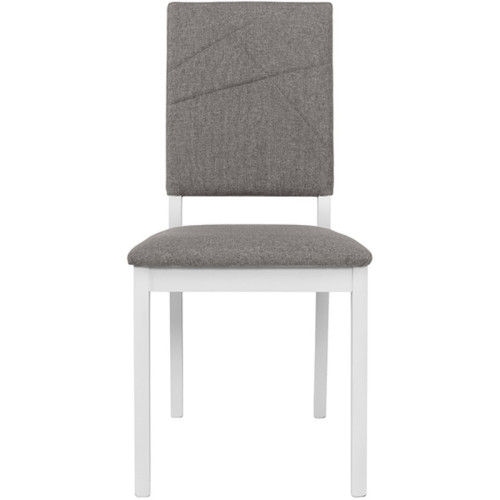 Фото стільця FORN BRW білий / сірий – вигляд спереду