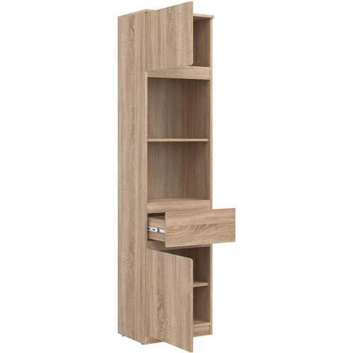 Фото їдальні REMI LIVEO BOGFRAN – наповнення стелажу дуб сонома