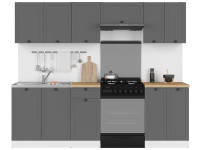 JUNONA LINE 240 ZBL Кухня BRW графіт JUNONA LINE 240 ZBL Кухня BRW графіт