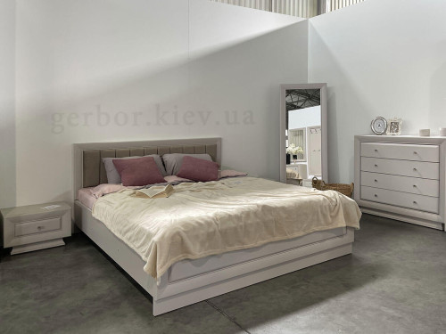 Фото ліжка ЛАРГО КЛАСIК LOZ160 LUX (каркас) БРВ (ВМК) в інтер'єрі спальні 